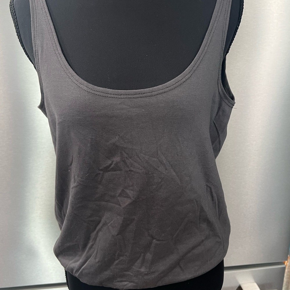COOLANE Juniors/Womens Dark Gray Tank Top